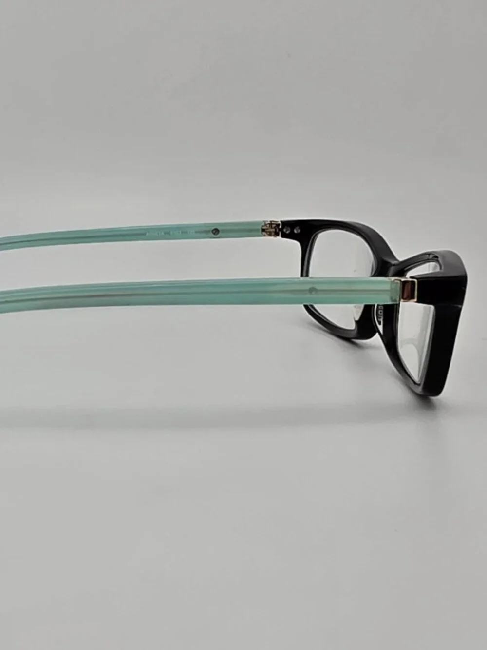Kate Spade New York Agenta Black Mint Teal Cat Eye Eyeglasses Frame w/ Case 50mm